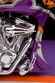 AUT 30 RK2945 01
2006 Custom Chopper Softail Purple Gray And Orange Detail
