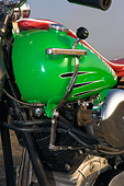 AUT 30 RK3417 01
1947 Harley Davidison Dual Knucklehead Green And Red Detail Of Gas Tank