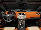 AUT 30 RK3606 01
2007 Mitsubishi Eclipse GT Convertible Coupe Red Detail Interior
