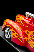 AUT 30 RK4119 01
1941 Willys Coupe Hot Rod Red With Flames Front Wheel Detail Studio