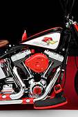 AUT 30 RK4143 01
2006 Harley-Davidson Motorcycle Black And Red Custom Detail Studio