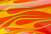 AUT 30 RK4179 01
1937 Ford Sedan Hot Rod Orange With Yellow Flames Fender And Hood Detail Studio