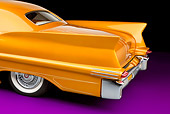 AUT 30 RK4404 01
1957 Cadillac Coupe De Ville Gold 1/4 Panel Detail Rear View Studio