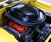 AUT 30 RK4424 01
1971 Plymouth 'Cuda 383 Engine Yellow Detail