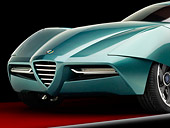 AUT 30 RK4454 01
2008 Alfa Romeo Bertone B.A.T. 11 DK Tuscan Green Side Detail Studio