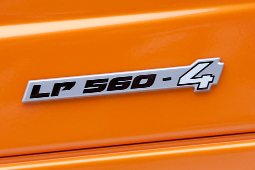 AUT 30 RK4530 01 2009 Lamborghini Gallardo LP5604 Orange Emblem Detail