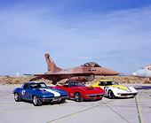 AUT 31 RK0050 02
1967 1969 1972 Chevrolet Corvettes By Jet Fighter