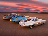 AUT 31 RK0078 01
1953,54,55 Alfa Romeo Bertone B.A.T. 5,7,9 3/4 Rear View On Pavement