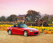 AUT 33 RK0040 10
Honda S 2000 Convertible Red 3/4 Side View At Pumpkin Patch Filtered