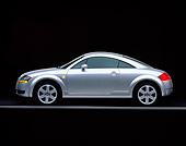 AUT 33 RK0070 02
2000 Audi Quattro TT Coupe Silver Profile View On Gray Line Studio