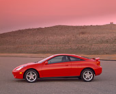 AUT 33 RK0080 01
2000 Toyota Celica Red Profile View On Pavement Hills Filtered
