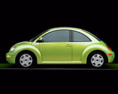 AUT 33 RK0189 02
2000 Volkswagen New Beetle Green Profile View On Gray Line Studio