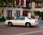 AUT 33 RK0200 03
2000 Cadillac El Dorado Pearl White 3/4 Rear View By Spanish Building