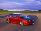 AUT 33 RK0347 01
2000 Ford Focus ZX3 Candy Apple Red 3/4 Side View On Pavement