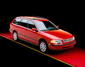 AUT 34 RK0012 01
2001 Volvo V40 Red 3/4 Front View On Red Floor Yellow Line Studio