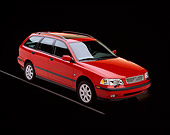 AUT 34 RK0018 05
2001 Volvo V40 Red 3/4 Front View On Gray Line Studio