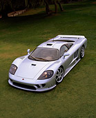AUT 34 RK0084 03
2001 Saleen S7 Silver Overhead 3/4 Front View On Grass