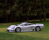 AUT 34 RK0087 03
2001 Saleen S7 Silver 3/4 Front View On Grass Trees Background