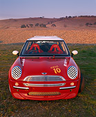 AUT 35 RK0132 01
2002 Mini Mania Mini Cooper Red Wide Angle Head On Shot On Grass