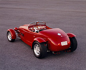 AUT 35 RK0216 01
2002 Torpedo Roadster Custom Red 3/4 Rear View On Pavement