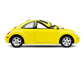 AUT 35 RK0396 01
Crushed 2002 Volkswagen New Beetle Yellow Profile View On Seamless Studio