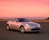 AUT 38 RK0035 03
2003 Nissan 350Z Silver Front 3/4 View On Pavement Filtered
