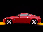 AUT 39 RK0146 07
2004 Nissan 350Z Coupe Track Red Profile On Yellow Floor Studio