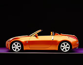 AUT 39 RK0226 04
2004 Nissan 350Z Roadster Orange Profile View Studio
