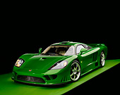 AUT 39 RK0356 01
2004 Saleen S7 Green 3/4 Front View On Green Floor Studio