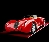AUT 40 RK0083 07
2005 Apollo Monza Spyder Red 3/4 Front View On Red Floor Gray Line Studio