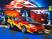 AUT 40 RK0240 01
2005 Chevrolet Cobalt Custom Graphics 3/4 Front View On Pavement