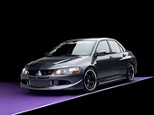 AUT 40 RK0260 01
2005 Mitsubishi Evolution VIII MR Edition Gray 3/4 Front View Studio