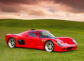 AUT 40 RK0276 01
2005 Ultima GTR Red 3/4 Front View On Grass By Trees Sky