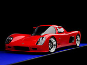 AUT 40 RK0284 01
2005 Ultima GTR Red 3/4 Front View On Blue Floor Studio