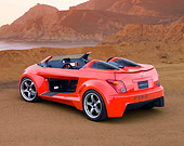 AUT 40 RK0295 01
2005 Scion xA Speedster Red 3/4 Rear View On Pavement