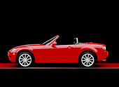 AUT 41 RK0042 04
2006 Mazda, MX5, Miata, Convertible, Red Profile Shot On Red Floor Gray Line Studio