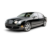 AUT 41 RK0401 01
2006 Bentley Continental Flying Spur Black 3/4 Side View On Seamless Studio