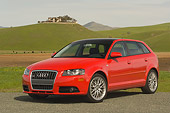 AUT 41 RK0145 01
2006 Audi A3 3.2 S-Line Red 3/4 Front View On Pavement By Grass Hills