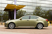 AUT 41 RK0206 01
2006 Lexus IS350 Green Profile Shot On Pavement By Glass Building