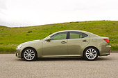AUT 41 RK0209 01
2006 Lexus IS350 Green Profile View On Pavement By Grass Hills