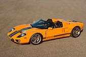 AUT 41 RK0276 01
2006 Ford GTX1 Yellow And Black Overhead 3/4 Side View On Pavement