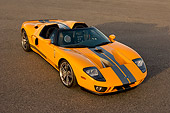 AUT 41 RK0278 01
2006 Ford GTX1 Yellow And Black Overhead 3/4 Front View On Pavement