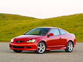 AUT 41 RK0325 01
2006 Acura RSX Type S Red Side 3/4 View On Pavement By Grass Hills