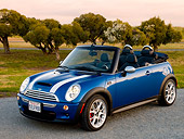 AUT 41 RK0359 01
2006 Mini Cooper S Convertible Blue JCW Tuning Front 3/4 View On Pavement