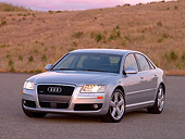 AUT 41 RK0370 01
2006 Audi A8 Quattro AT6 Silver 3/4 Front View On Pavement