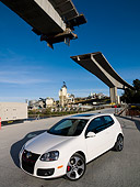 AUT 41 RK0390 01
2006 Volkswagen GTI Mk V White Overhead 3/4 Front View On Pavement