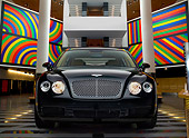 AUT 41 RK0484 01
2006 Bentley Continental Flying Spur Black Low Head On Shot In Museum