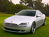 AUT 41 RK0503 01
2006 Fisker Latigo CS Silver 3/4 Front View On Grass