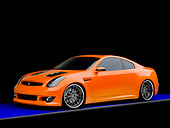 AUT 41 RK0556 01
2006 Infiniti G35 Coupe Custom Orange 3/4 Front View Studio