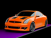 AUT 41 RK0557 01
2006 Infiniti G35 Coupe Custom Orange 3/4 Front View Studio